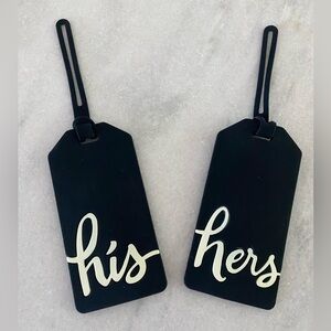Kate Spade “His & Hers” Luggage Tags